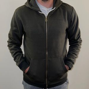 Cloud Break Green Zip Up Men’s Sweater